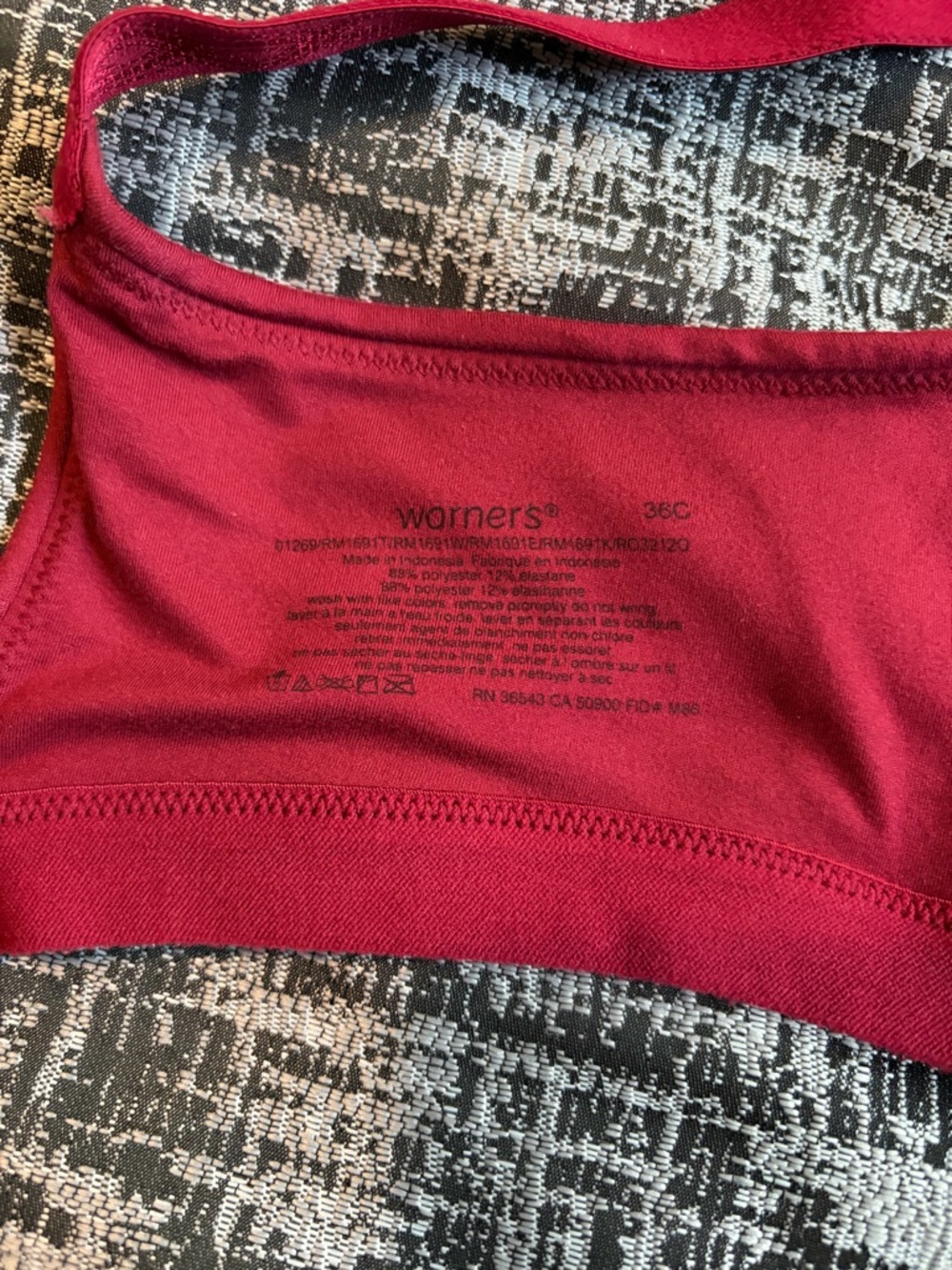 Warners Cloud 9 1269 Super Soft Wireless Lightly Lined Comfort Bra - Picture 3 of 3